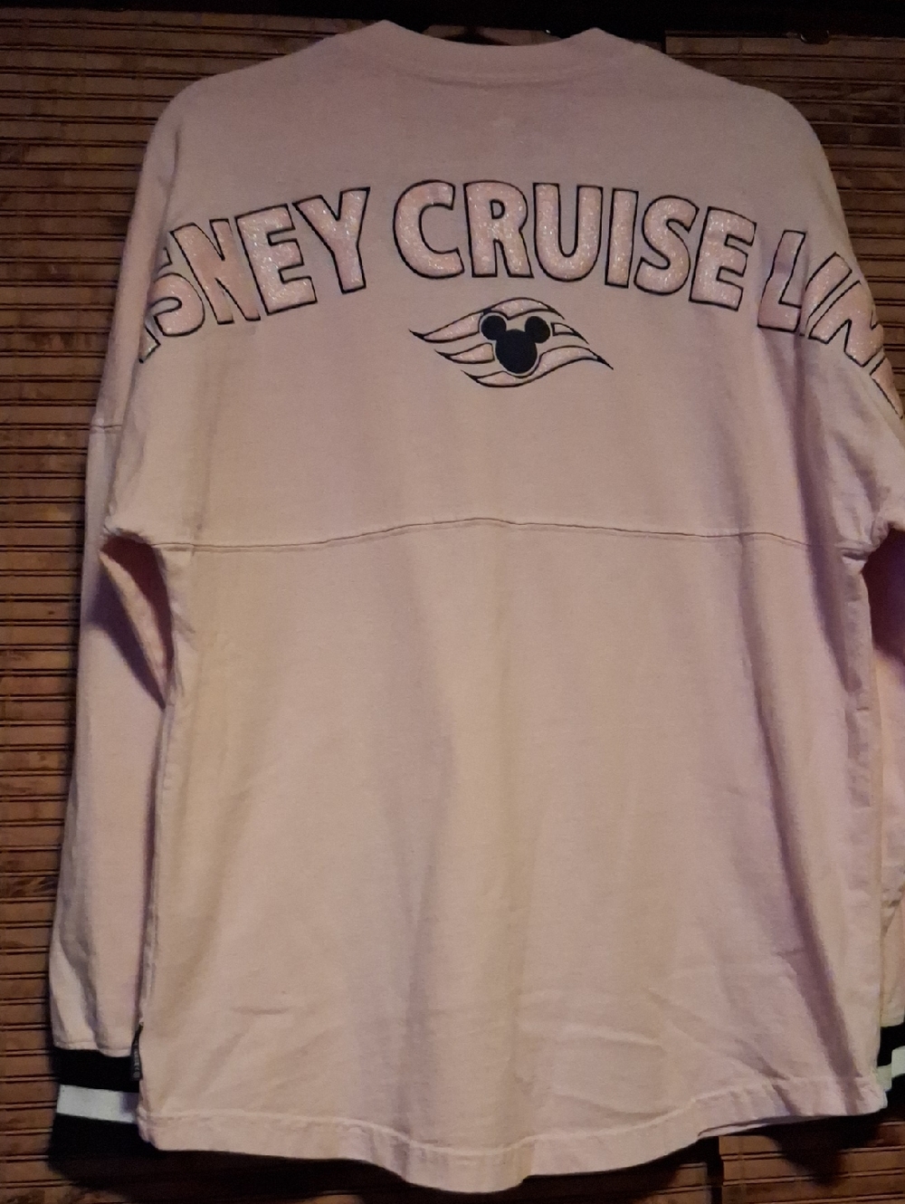 DISNEY CRUISELINE LIGHT PINK / NAVY BLUE / SPARKLE LETTERS SPIRIT JERSEY